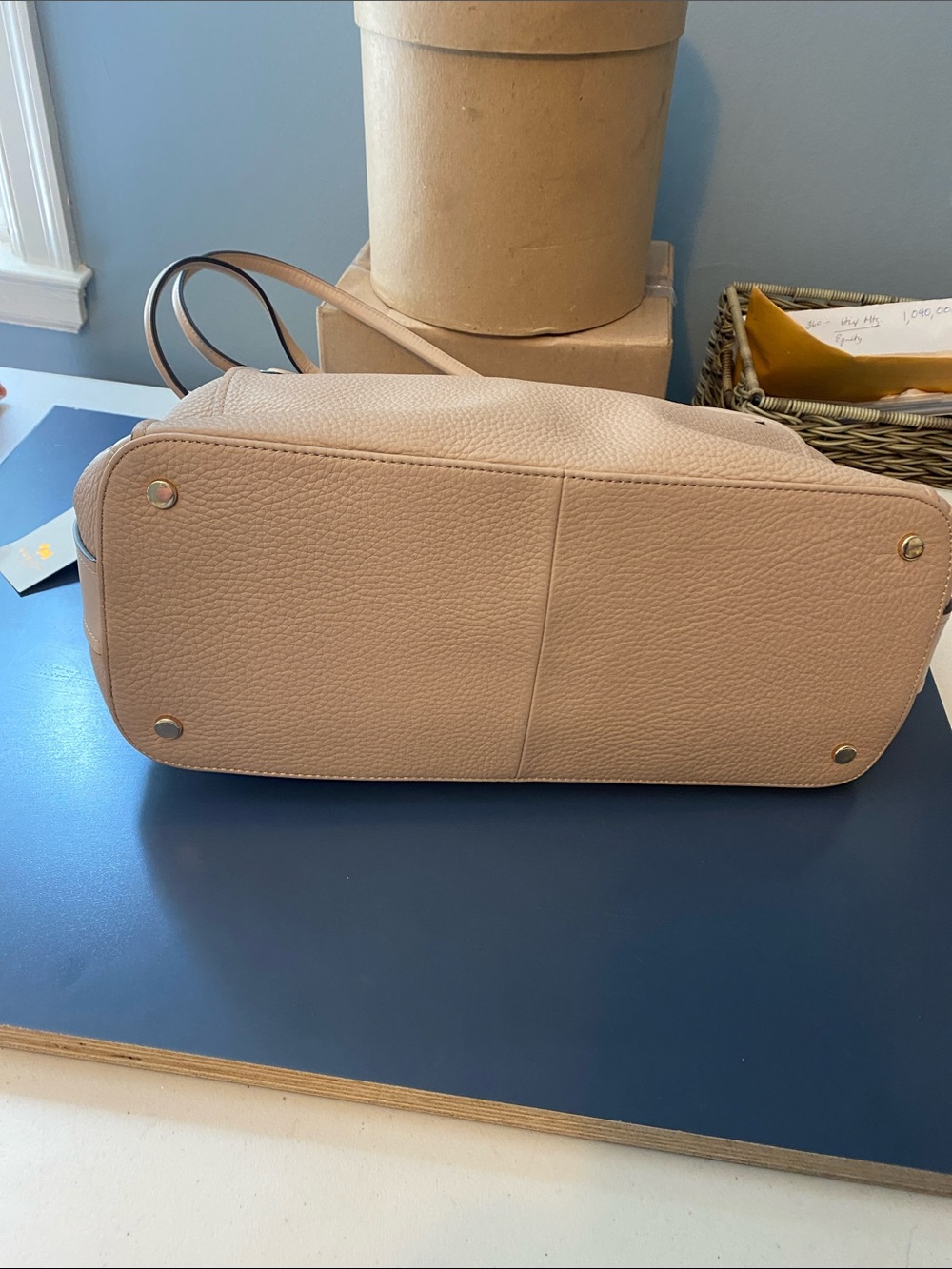 NWT RADLEY LONDON BAYLIS ROAD BEIGE LEATHER SHOULDER BAG - Picture 3 of 8